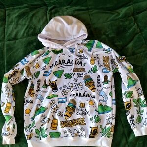 Coolturanica Colorful Graphic Men's Hoodie Size M